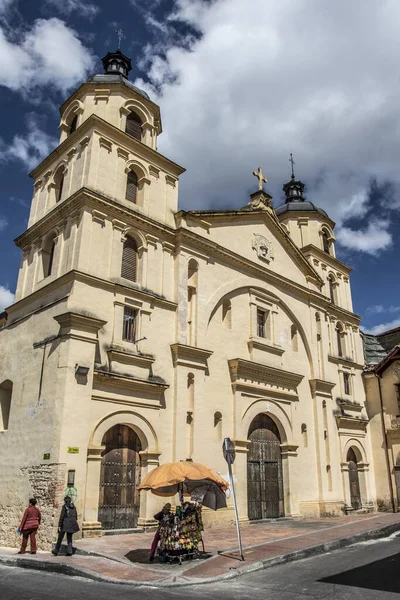 Fachada Iglesia Candelaria Bogotá Colombia América Del Sur —  Fotos de Stock