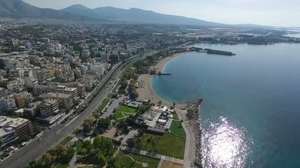 Luchtfoto van Athene in Griekenland — Stockvideo