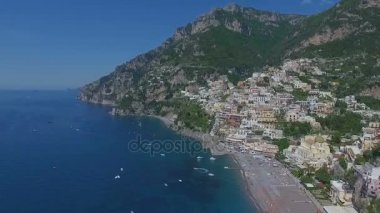 Positano, İtalya Hava video