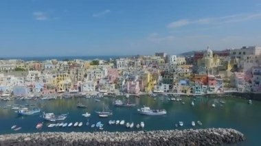 Procida, İtalya Hava video
