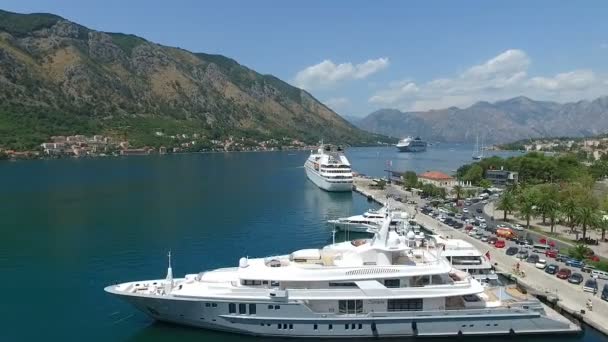 Vista aérea de Kotor. Montenegro . — Vídeos de Stock