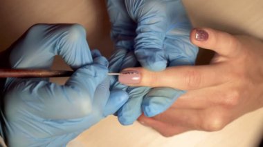 Salon kadın oje Kaldır ile doku yeni manikür çivi