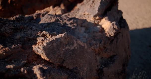 Hærdet lava. Tenerife, De Kanariske Øer . – Stock-video