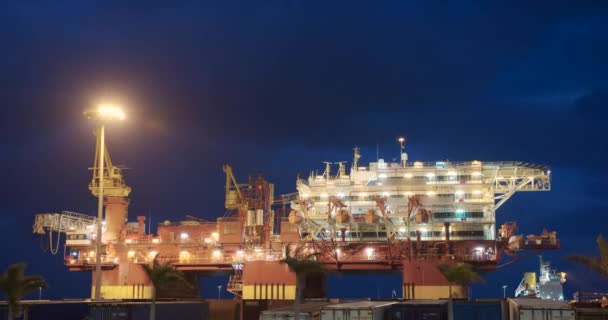 Drilling Platform. Technology nature pollution. — Αρχείο Βίντεο