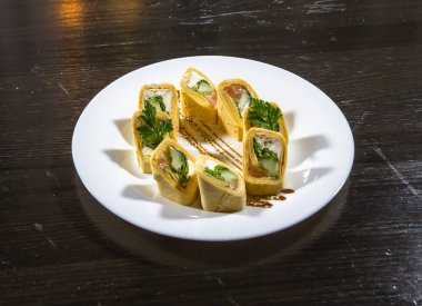 Lezzetli ve güzel dizayn edilmiş yemekler.