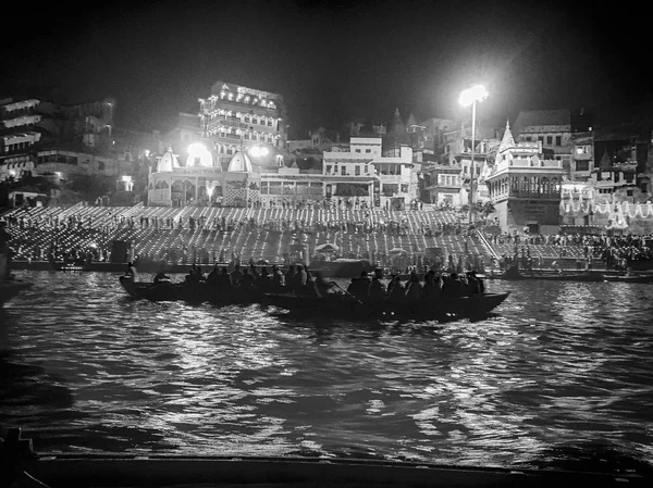 Dev Дівалі від річки Ганг — стокове фото