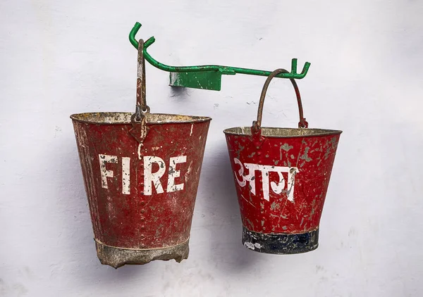 Two Fire Buckets — Stock Photo, Image