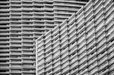 Siyah ve beyaz mimari arka plan