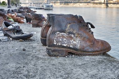Bot ve ayakkabı Holocaust Memorial