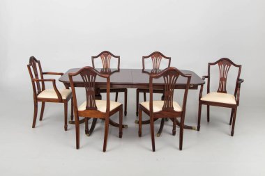 Yemek odası setsb sandalye vintage