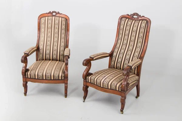 Chairs Armchair antique wood — Stock Photo, Image