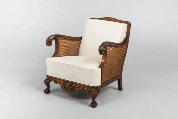 Antique Leather armchair with shadows