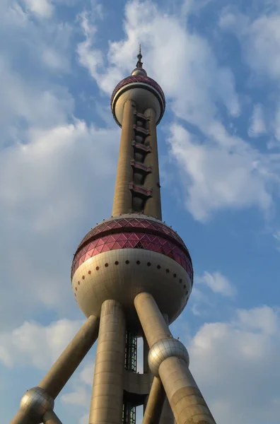 Szanghaj, Chiny - październik 2013: Shanghai Tv Tower — Zdjęcie stockowe