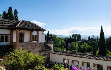 Alhambra Bahçe ve Generalife Ekim 2016 Sarayı