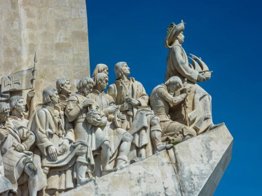 Lisbon, Portekiz - 7 Nisan 2013: Anıt kaşiflerinden ben