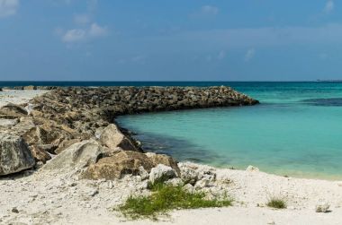 Maldivler - Kasım, 2017: Blue Lagoon, Hint Okyanusu. Tatil hedef