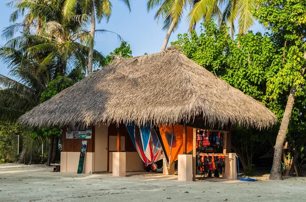 Maldives Novembre 2017 Spiaggia Tropicale Paesaggio Naturale Con Sabbia Bianca — Foto Stock