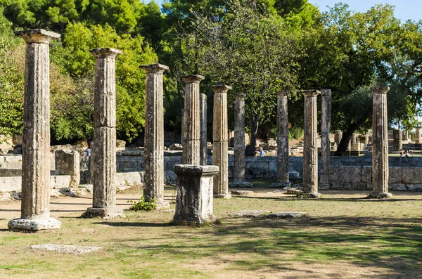 Olympia Grecia Octubre 2017 Ruinas Del Antiguo Olympia Construido Honor — Foto de Stock