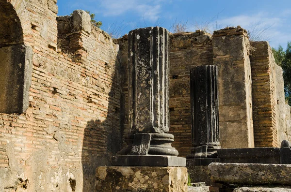 Ruins Ancient Olympia Site Original Olympic Games Peloponnes Greece — Stock Photo, Image