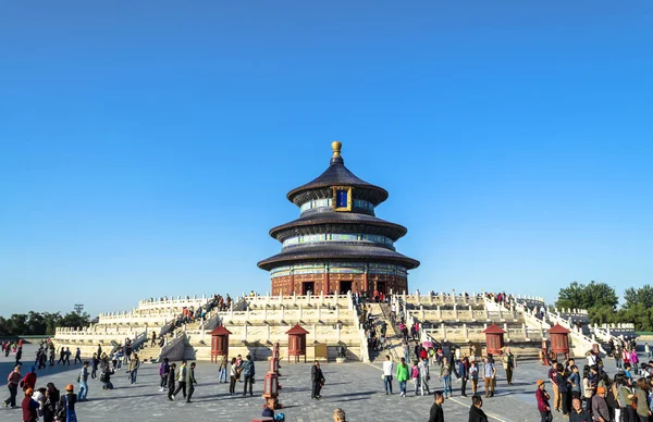 Beijing China Octubre 2013 Turistas Visitando Atracciones Del Complejo Templo —  Fotos de Stock