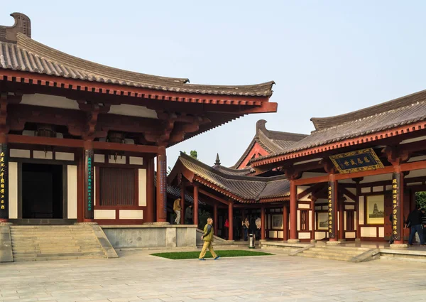 Xian Cina Ottobre 2013 Turisti Visita Alle Pagode Buddiste Sul — Foto Stock