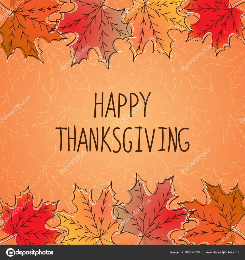 happy thanksgiving card template stock vector meranna 165357728