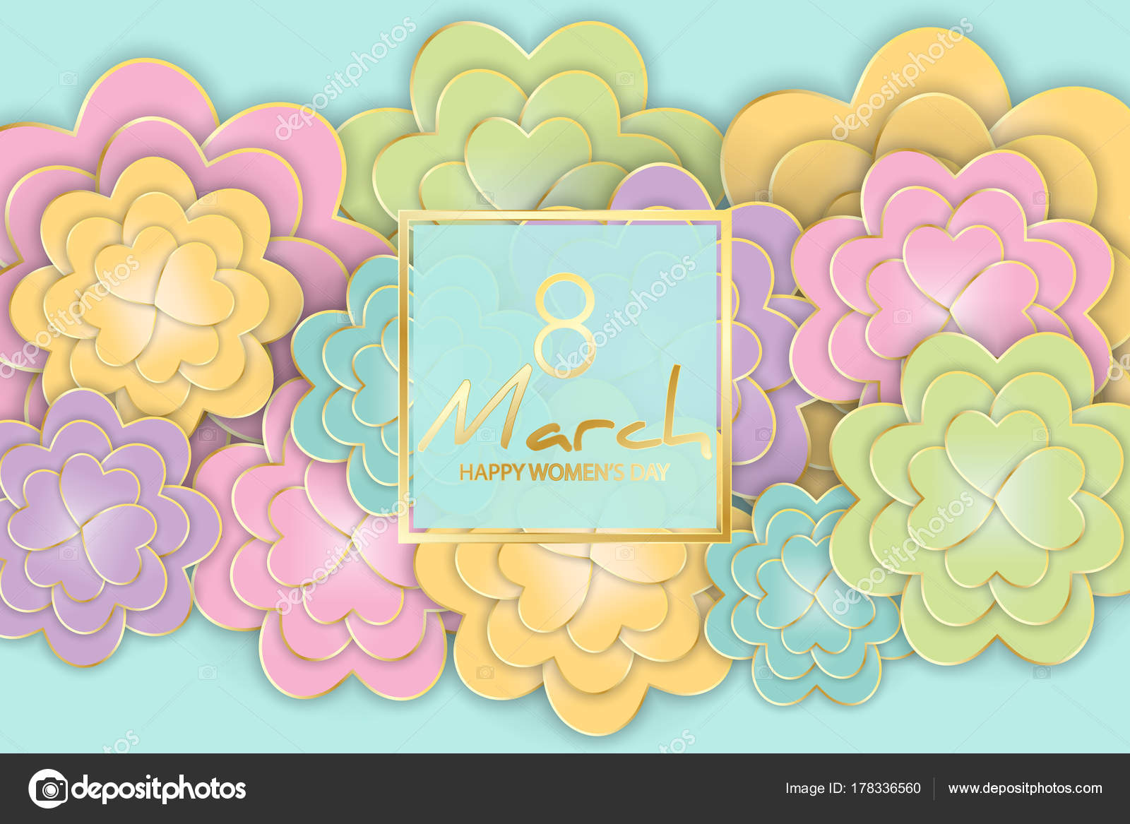 8 March Modern Background Design Stock Vector Meranna