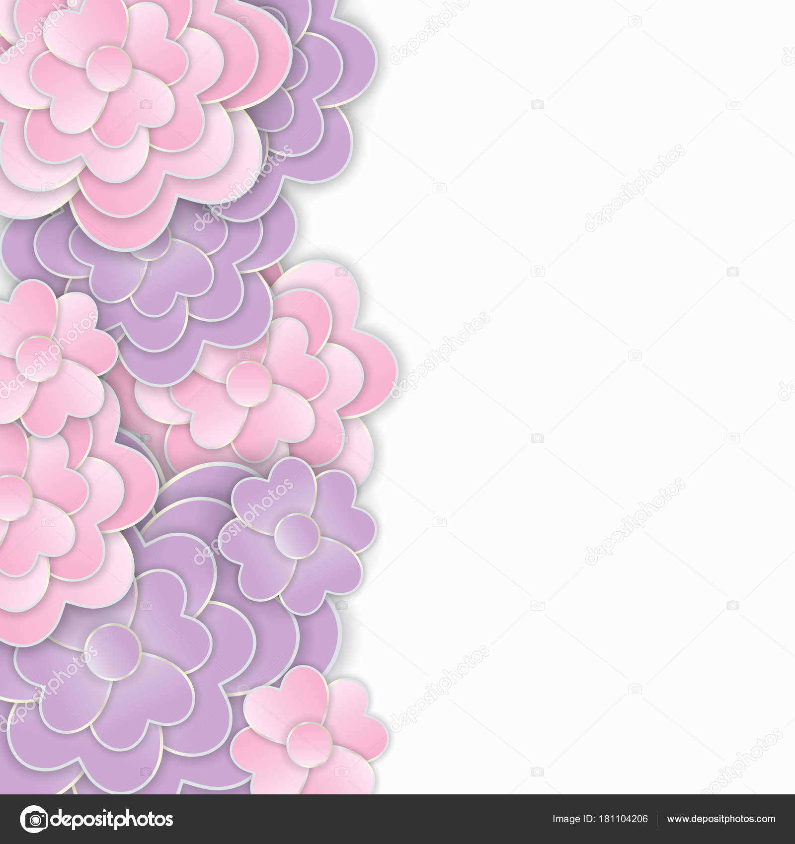 Elegant Nature Background Floral Pattern With Stylized Summer 3 Vector Image By C Meranna Vector Stock 181104206
