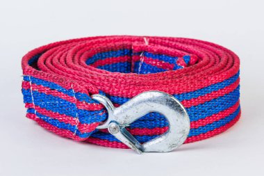 Mavi/kırmızı beyaz izole metal Kancalı halat çekme .