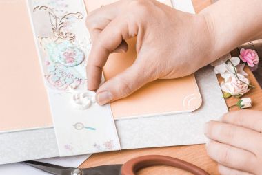Düğün ya da diğer Festival süslemeler için Scrapbooking . 