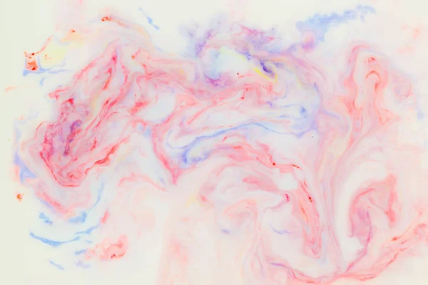 Artistic abstract design created with mixing color liquids. Colo — Stock Photo, Image