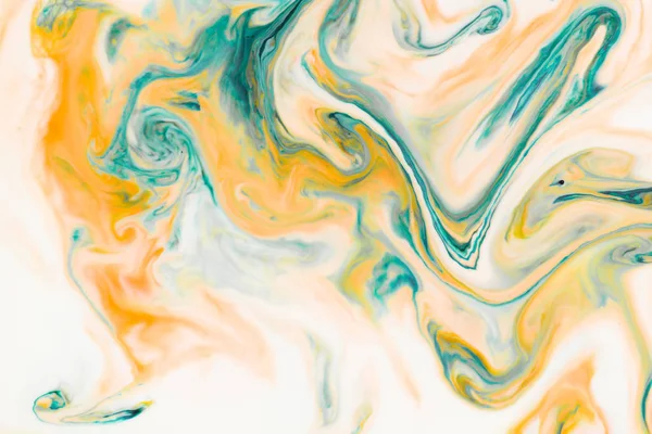 Artistic abstract design created with mixing color liquids. Colo — Stock Photo, Image