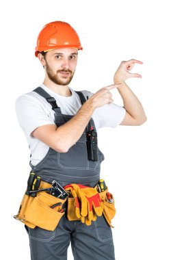 Adam Oluşturucusu bir şey gösterir. Beyaz arka plan üzerinde izole.