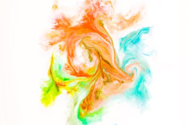 Akan ve süt doku karıştırma mürekkep boyama. arka plan IMAG