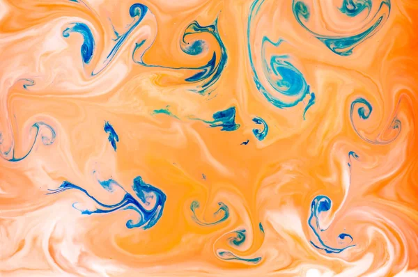 Coloring ink flowing and mixing in milk texture. background image.