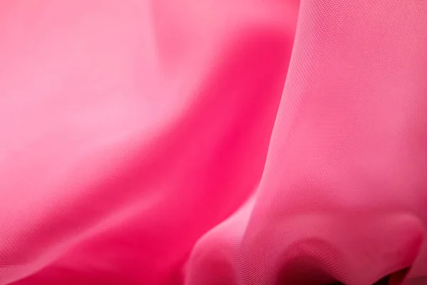 Tessuto rosa strutturato accartocciato — Foto Stock