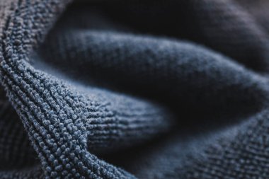 Kumaşın dokusu, kumaşın dokusunun dalgalı kıvrımları..