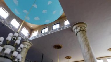 Camide güzel avize. 2
