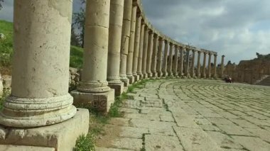 Roma kalıntıları. Antik şehir Jarash