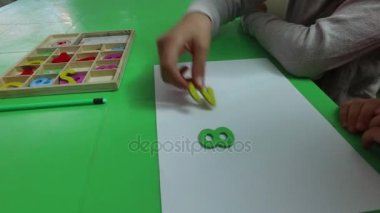 Öğretim ders matematik. Çocuk