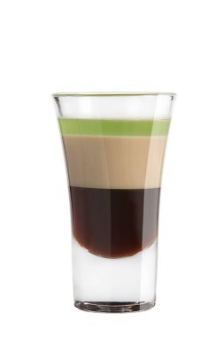 Shot. Alcoholic drink on a white background clipart