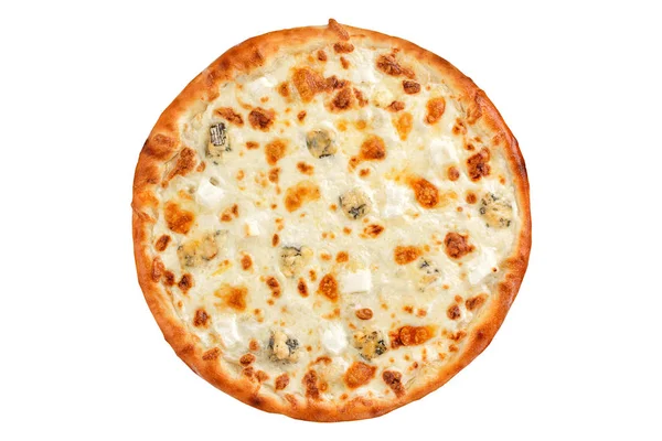 Pizza four cheeses view from the top — Stock Photo, Image