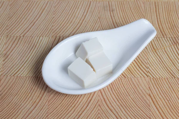 Queso de soja ingrediente de tofu para la preparación de sopa Miso . — Foto de Stock