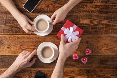 Valentine's Day celebration concept. A nice gift for your loved 