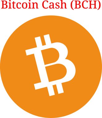 Bitcoin nakit (Bch) logo vektör