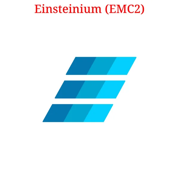 Logo vettoriale Einsteinium (EMC2) — Vettoriale Stock