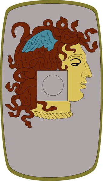 Escudo vectorial de Legio I Minervia sobre fondo blanco — Archivo Imágenes Vectoriales