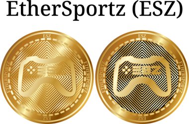 Fiziksel altın sikke Ethersportz (Esz kümesi)