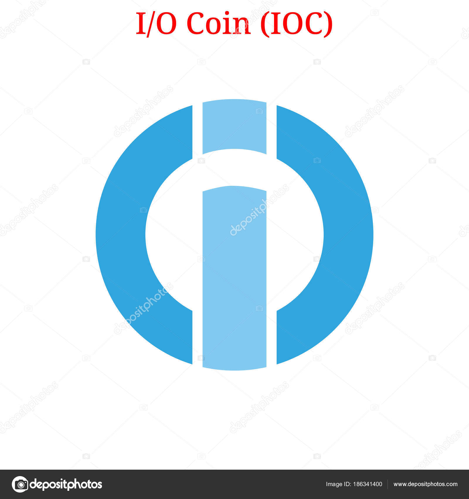 Vector I-O Coin (IOC) logo Stock Vector by ©titan81 186341400