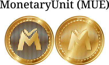 Fiziksel altın sikke Monetaryunit (Mue kümesi)